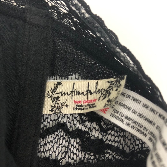 FREE PEOPLE Black Bandeau Scallop Lace - Picture 5 of 6